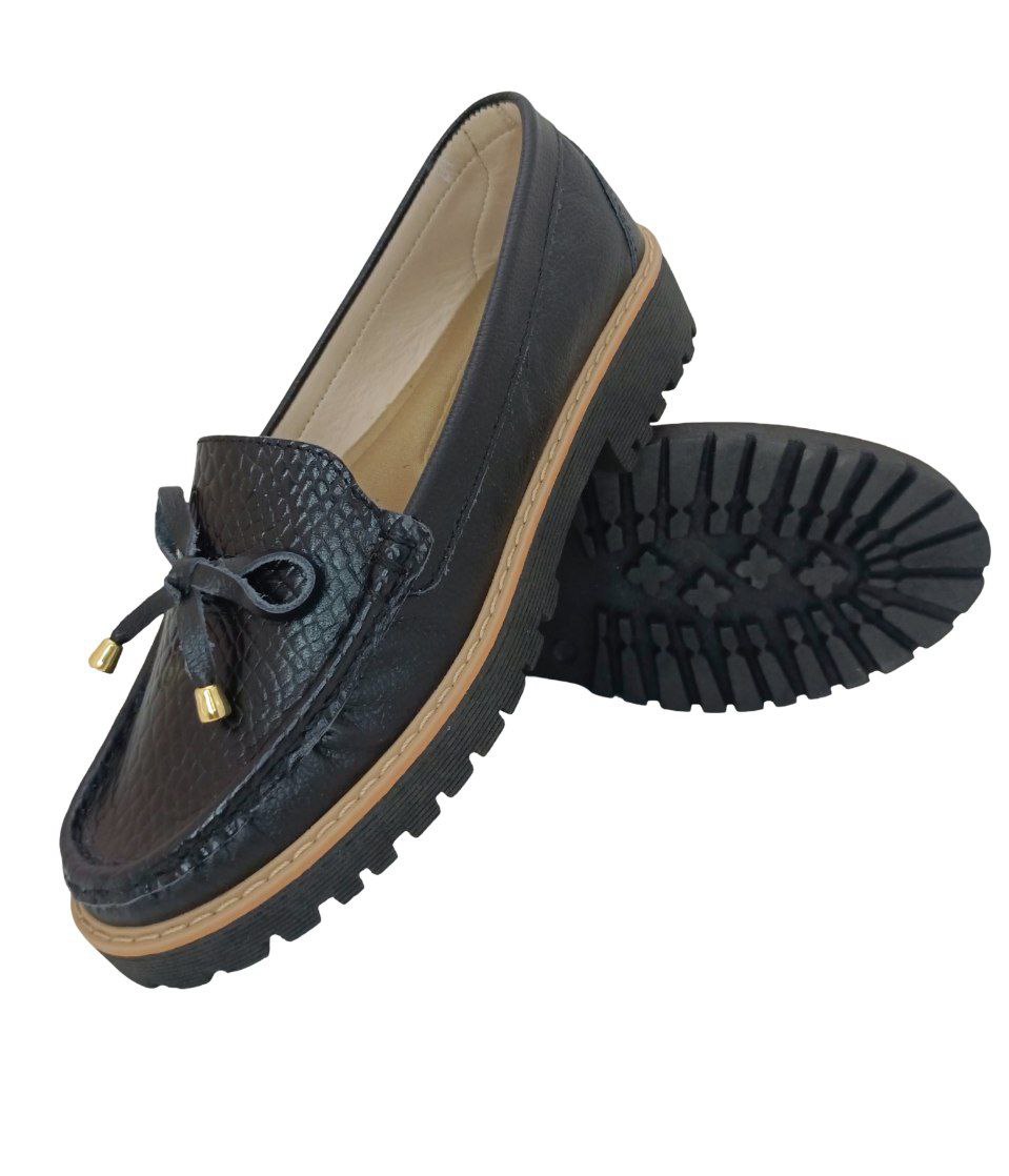 MOCASINES CONFORT DAMA COLOR NEGRO MODELO 2839
