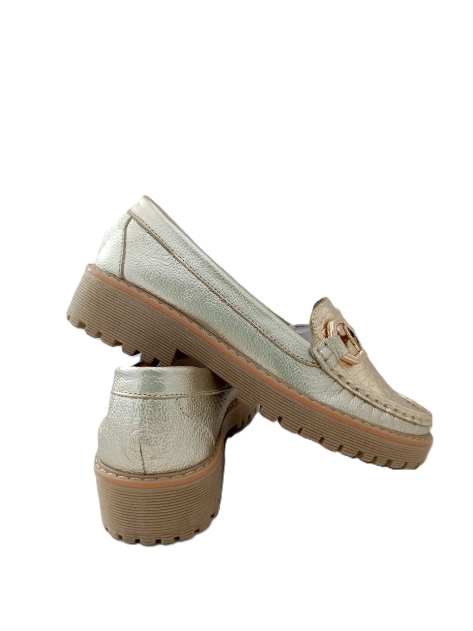 MOCASIN DAMA  DORADO MODELO 3724