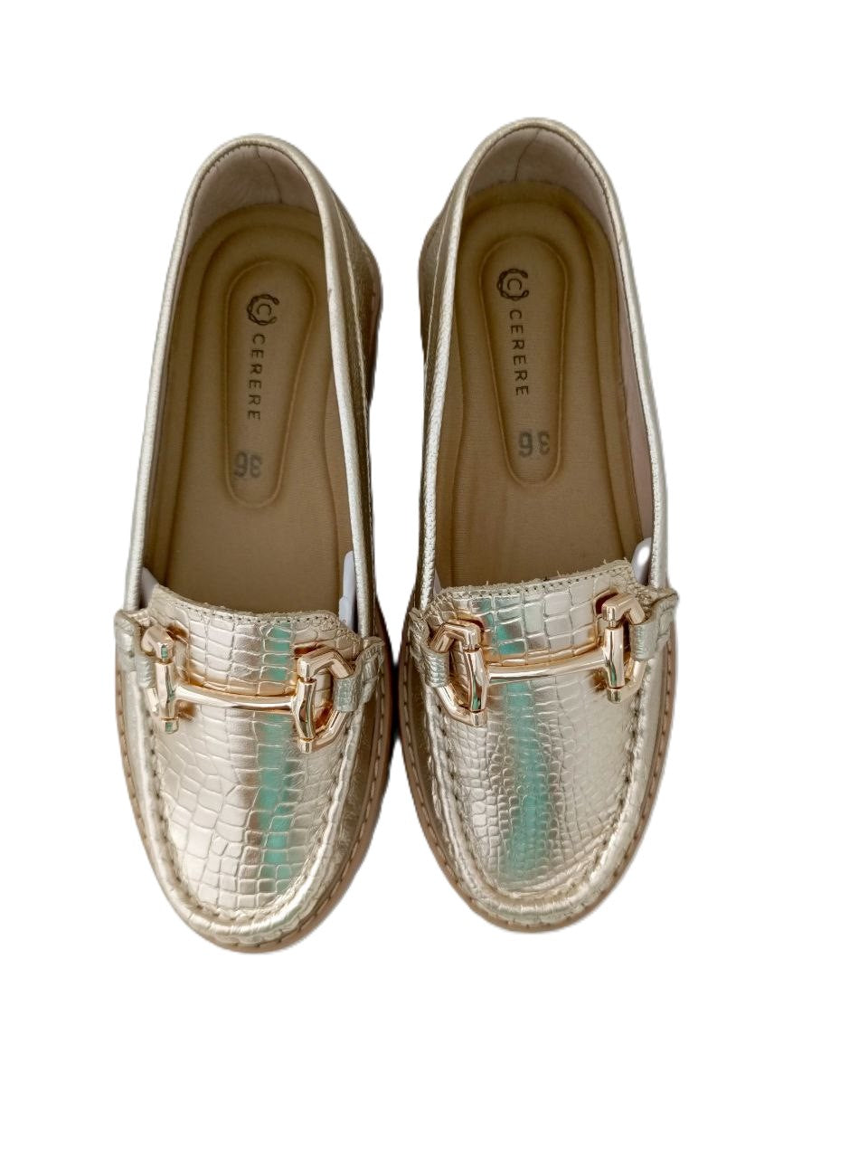 MOCASIN DAMA  DORADO MODELO 3724