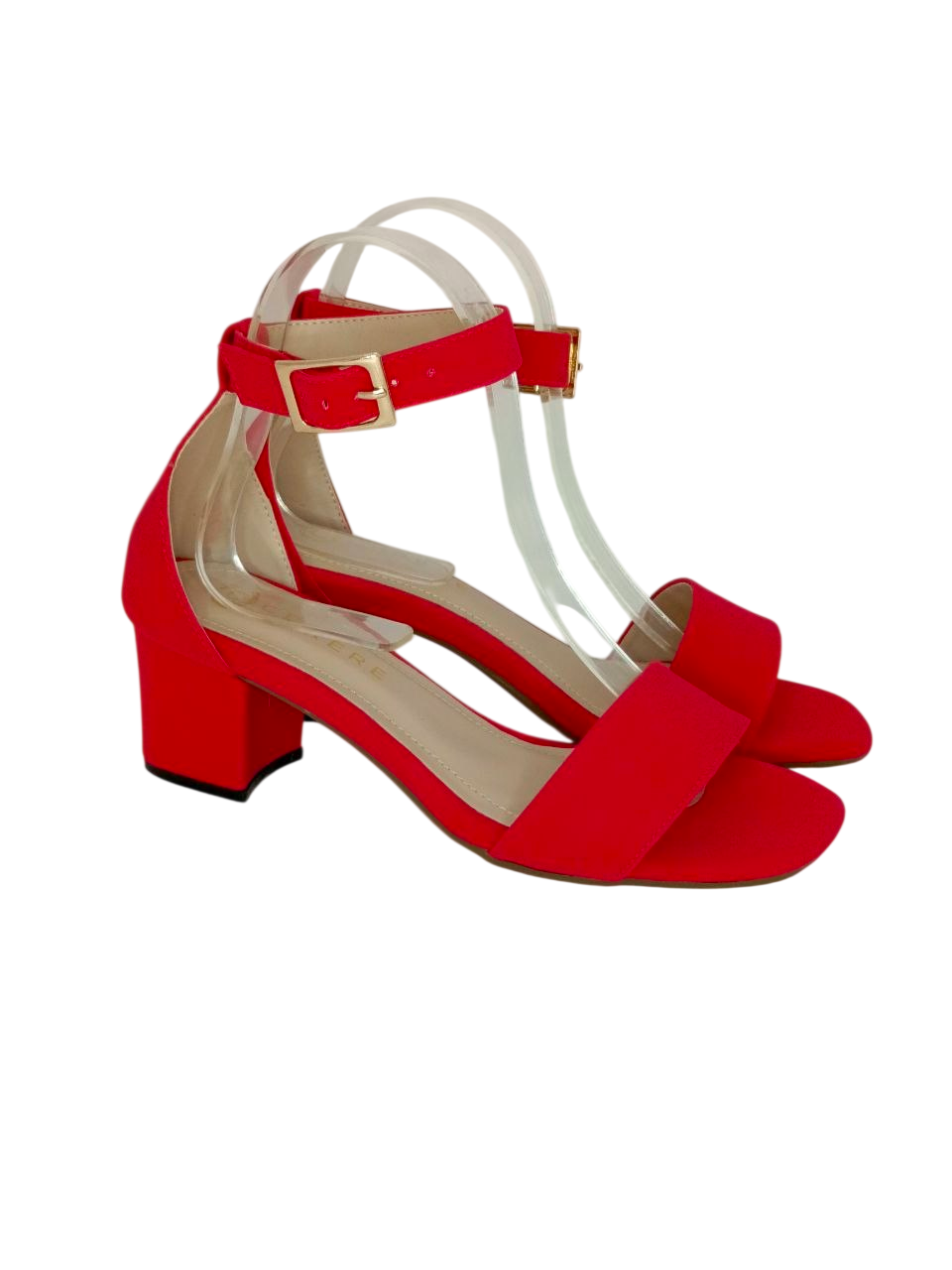SANDALIA DE TACON COLOR ROJO MODELO SR4464