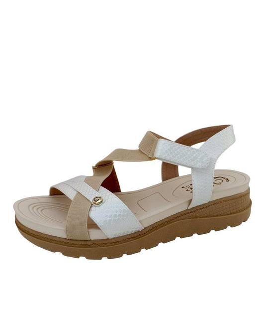 SANDALIAS CONFORT DAMA COLOR BLANCO MODELO 9072