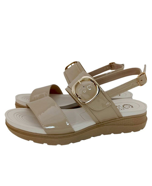 SANDALIAS CONFORT DAMA COLOR NUDE MODELO 9080