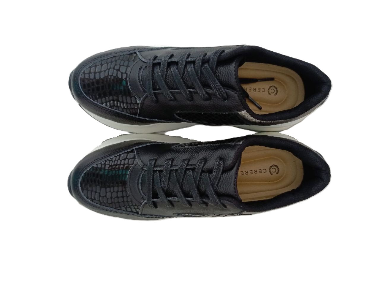 DEPORTIVO DAMA  NEGRO/PLATA MODELO D547