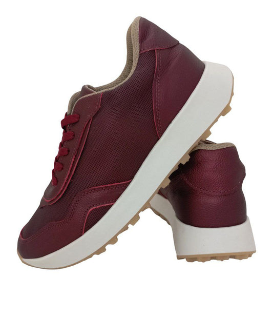 DEPORTIVOS CERERE DAMA COLOR VINO TINTO MODELO D598
