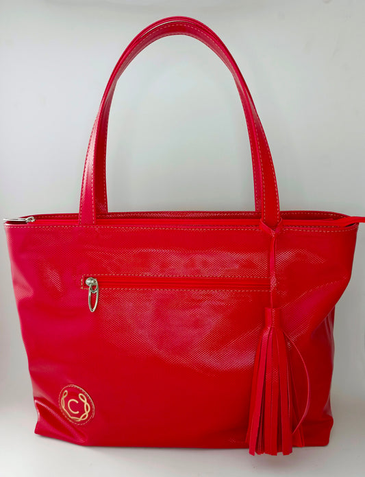 Cartera de Piel Rojo Modelo ELI12 - Ideal para Uso Diario y Salidas Casual