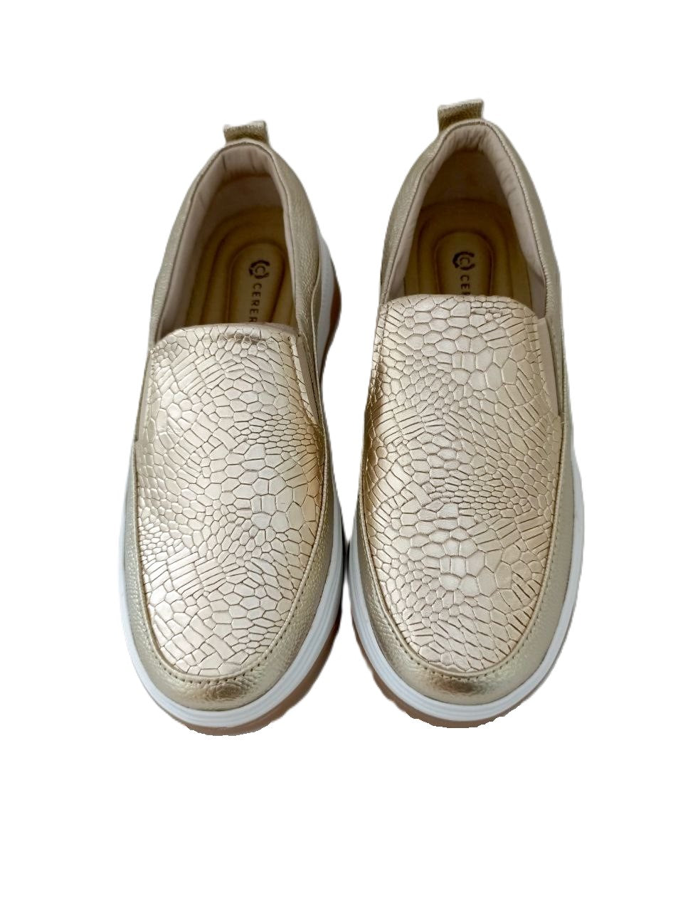 MOCASIN DAMA  DORADO MODELO M2002