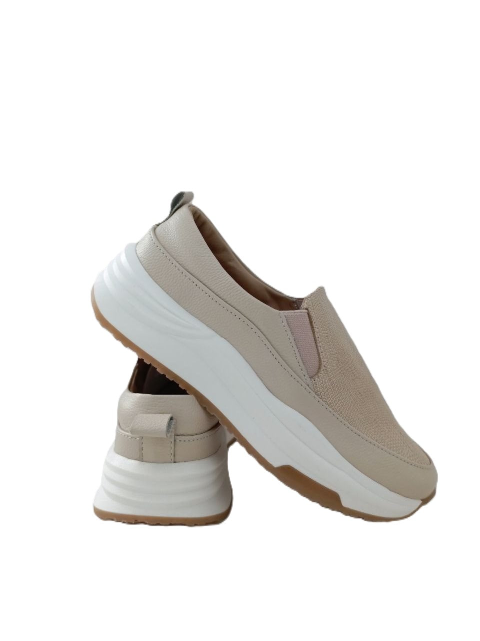 MOCASIN DAMA  BEIGE MODELO M2003
