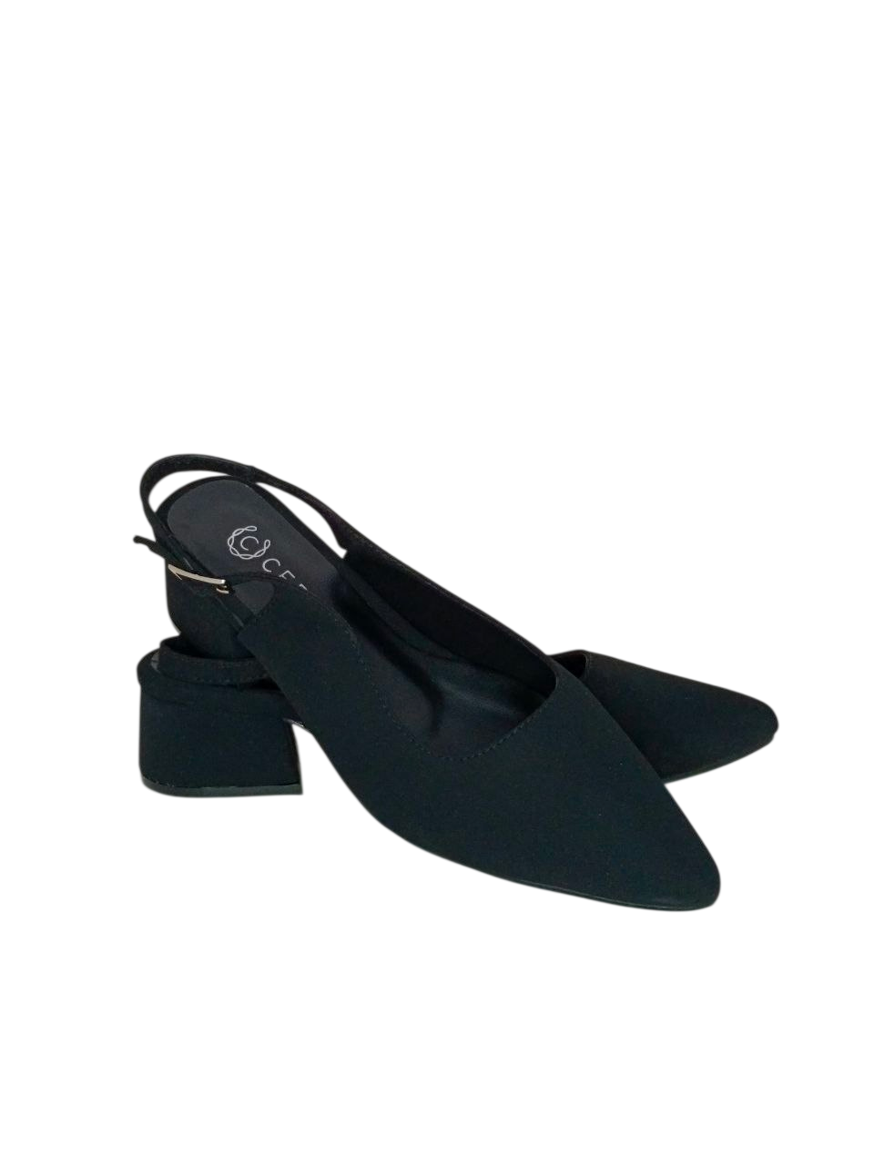 ZAPATO DE TACON COLOR NEGRO MODELO TVP01